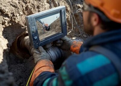 Plumber sewer inspection